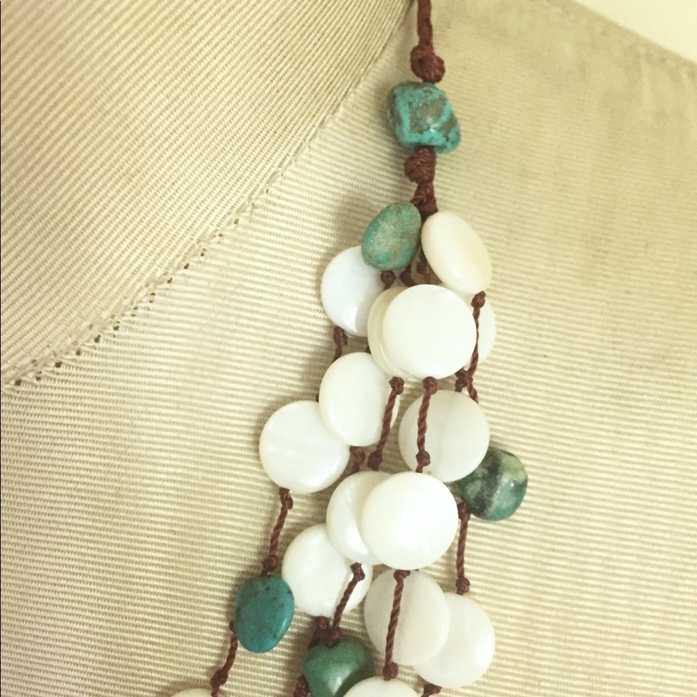 Jay King Dtr Mop Turquoise Statement Necklace - image 5